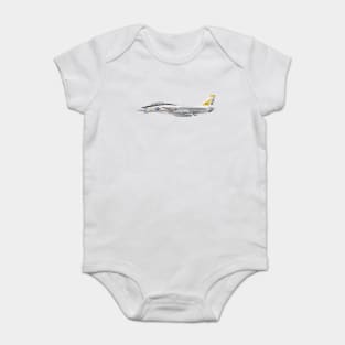 Fighter Squadron 21 (VF-21) Freelancers F-14 Tomcat Illustration Baby Bodysuit